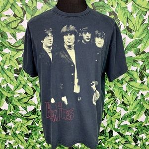 The Beatles T Shirt Men's XL 2008 Apple Corps. Classic Rock Y2K 00's Faded Black